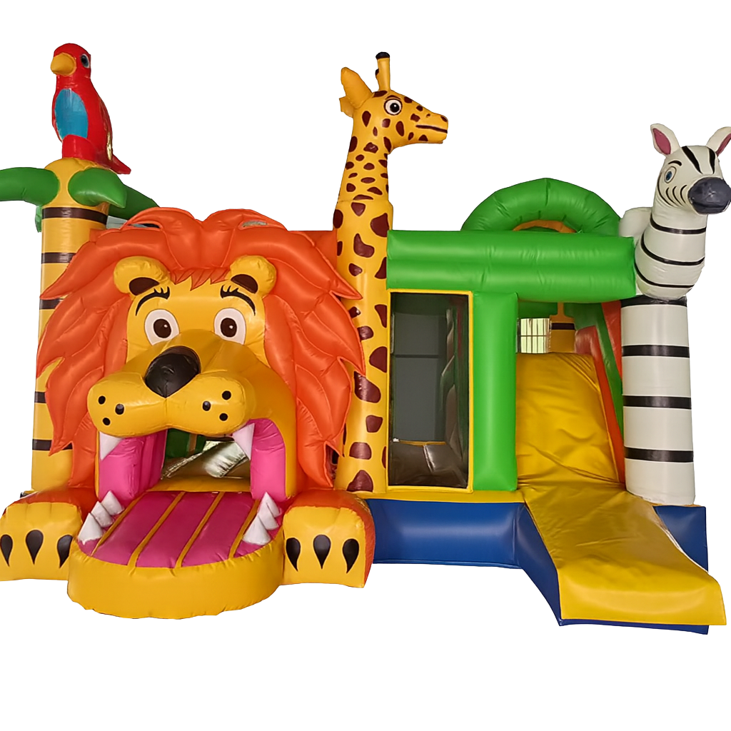 safari leeuw springkasteel